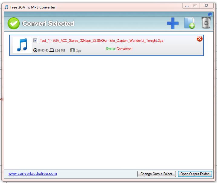 Free 3GA to MP3 Converter